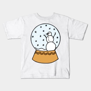 Winter Wonderland Snow Globe Kids T-Shirt